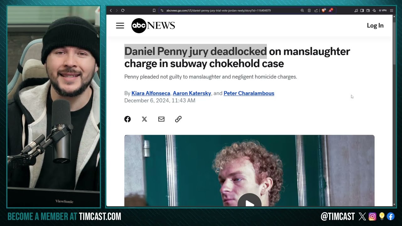 Daniel Penny Jury DEADLOCKED, Judge May FORCE Jury To Pass Verdict, Democrats Crate ANARCHO TYRRANY