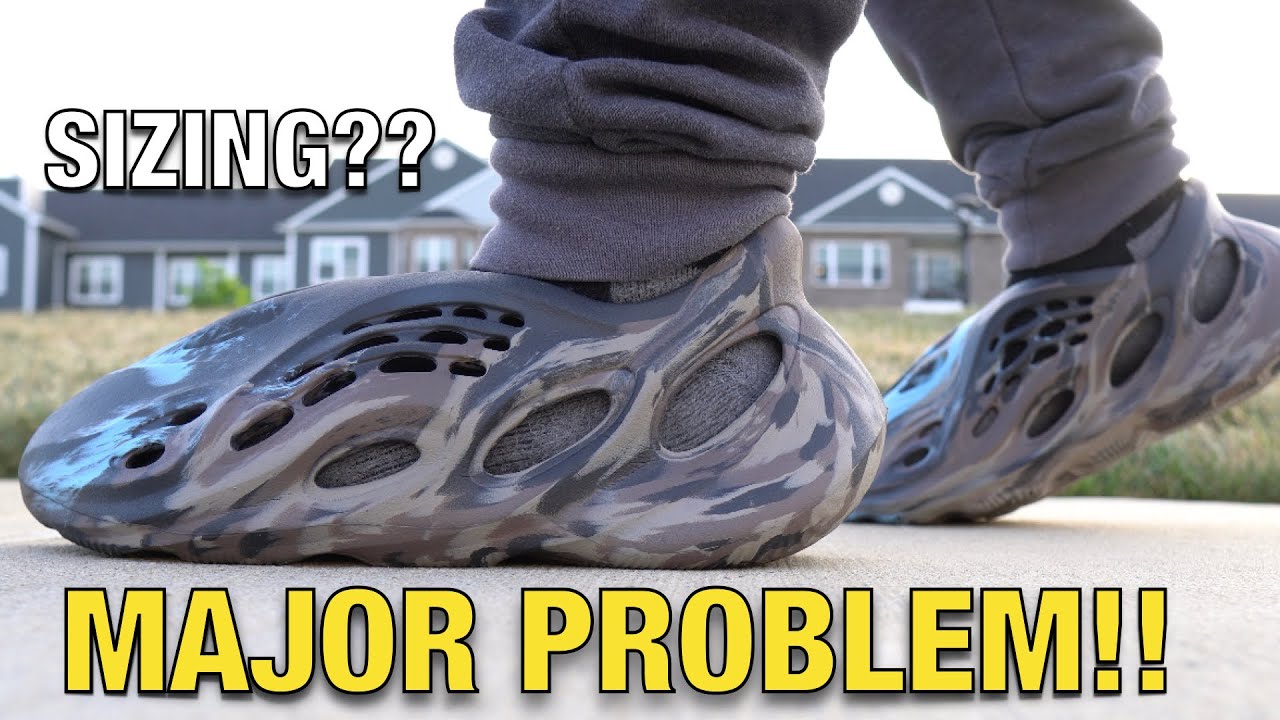 YEEZY FOAM RUNNER MX CINDER Have a MAJOR PROBLEM!! (Sizing & On Feet)