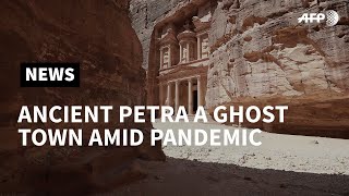 Ancient Petra a ghost town as pandemic hits Jordan tourism | AFP screenshot 1