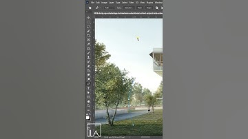 😎 Easy hack to add trees in #photoshop #shorts
