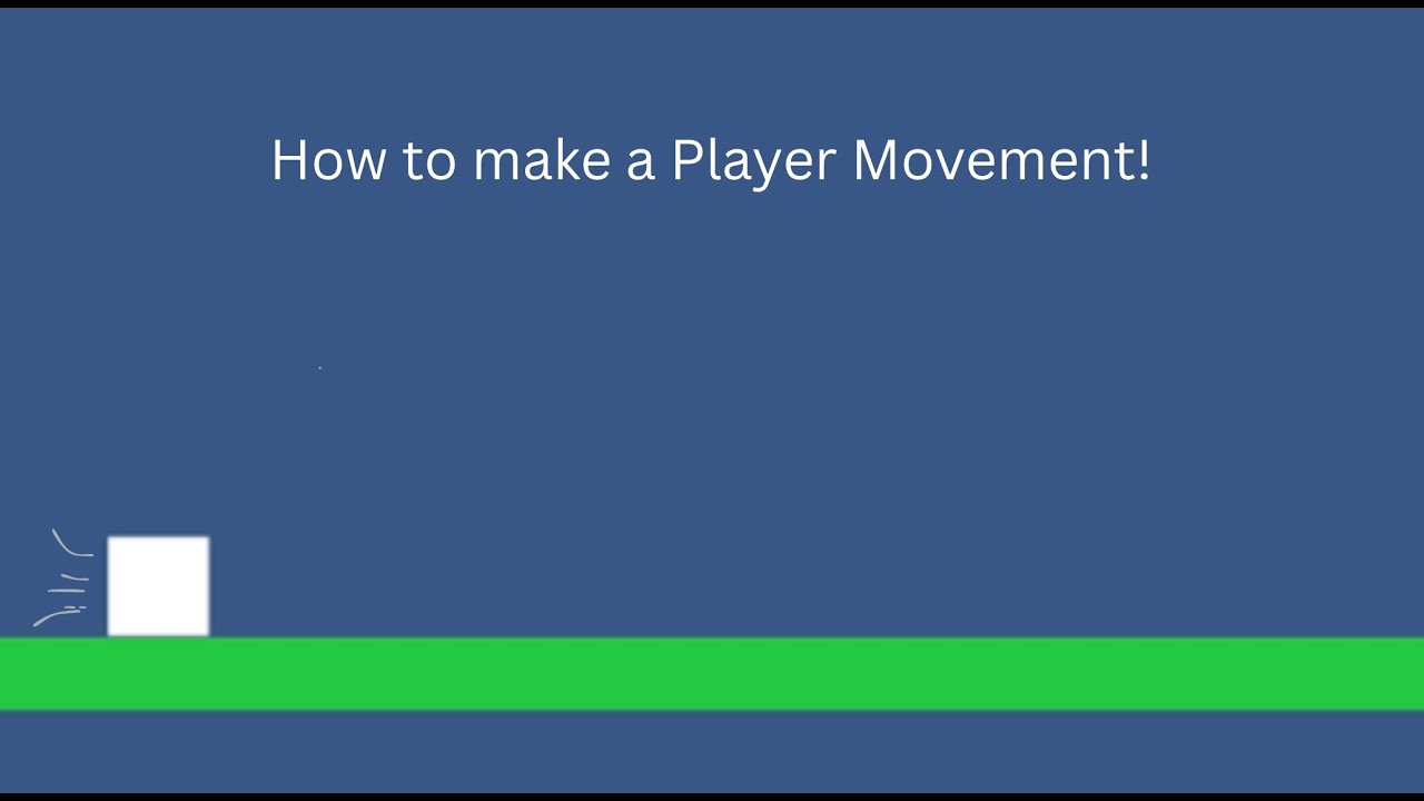 How to create a 2D Player Movement in Unity (EASY TUTORIAL)