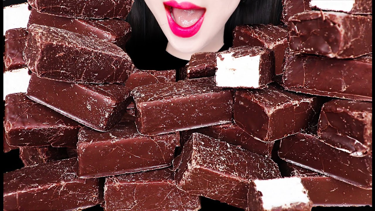 ASMR Haribo Marshmallows Chewy Candy 산더미 하리보 마쉬멜로우 먹방 Mukbang, Eating