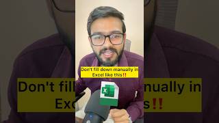 Dont Fill Down Manually In Excelinstead Use Amazing Trick excel exceltips shorts