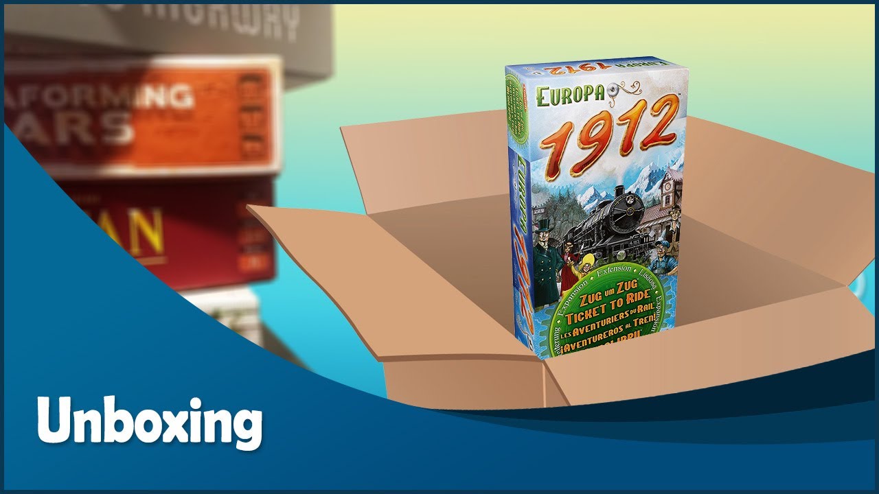 Unboxing - Ticket to Ride: Europa 1912 (Expansión) - YouTube