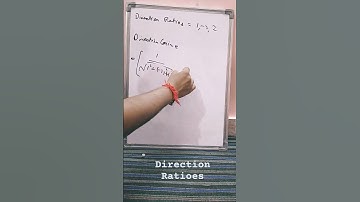 Direction ratios of a line #shorts #maths
