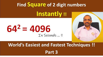Find Square of a Number in Seconds !! World