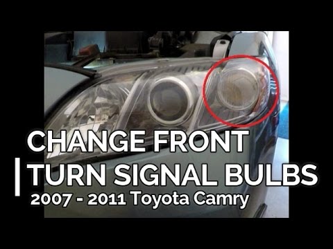 Change the Front Turn Signal / Indicator Bulbs and Side Marker Bulbs on a 2007 - 2011 Toyota Camry