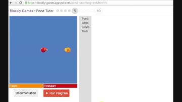 Blockly Games Pond Tutor Level 5