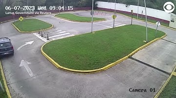 Woman crashes into lamppost, flips car during driving test. What went wrong?