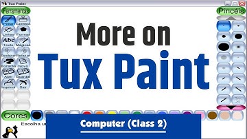 More on Tux Paint | Opening Tux Paint | Tools of Tux Paint | Computer Classes for Class 2