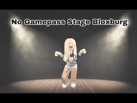 How To Make A Stage With No Game pass | Bloxburg | WildAtHeartDance
