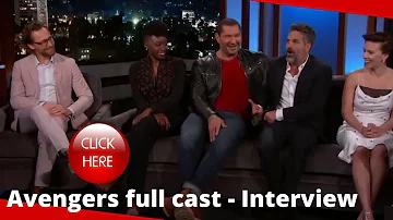AVENGERS FULL CAST INTERVIEW - Chris Hemsworth, Robert Downey Jr, Scarlett Johansson, Jeremy Renner