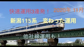 【115系　変わった運用】115系快速運用3連発・他社線運用をご紹介！