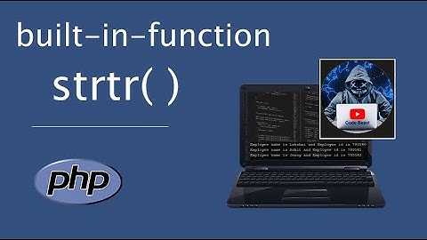 lesson (7) built-in-function in PHP in Arabic strtr() بالعربي