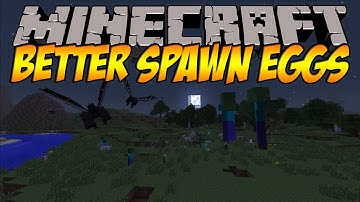 Minecraft Mod Showcase - Better Spawn Eggs - Powered Creepers and Giant Zombies [HD]