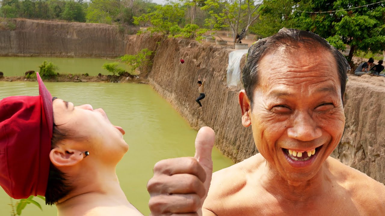 คุณปู่ท้าดวลเด็กโดดน้ำสระมรกต10เมตร | Thailand Cliff Jumping UHD4K!