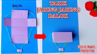 Cara Membuat Jaring Jaring Balok Yang Ditarik / Tarik Jaring Jaring Balok