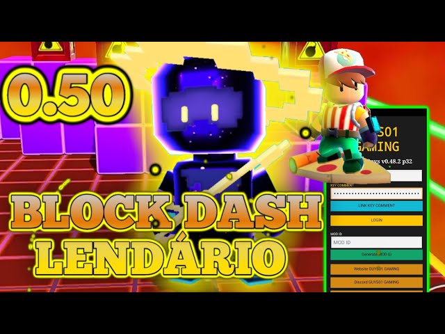 LANÇOO 0.56.1✓ MOD MENU Como Jogar Block Dash Infinito Sozinho e