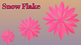 Easy DIY Paper Snowflake Tutorial Beautiful Pink Paper Snowflake Craft