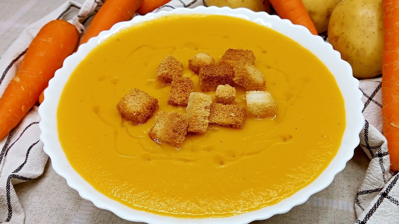 🥕🥕Crema de zanahoria y Patatas muy rica y fácil..🥕🥕🥕  Receta Económica