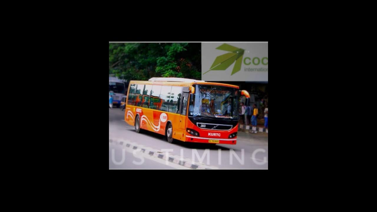 Cochin International Airport Connected All Bus timings YouTube
