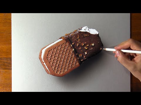 Drawing Ice Cream Sandwich... so realistic you might try to eat it 😲