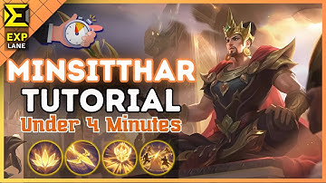4-Minute Minsitthar Tutorial in EXP Lane || (MLBB S34) 2024