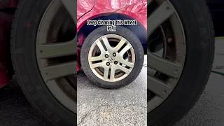 Deep Cleaning this Wheel Pt. II #detailing #cardetailing #carwash #detailingproducts #wheelcleaning