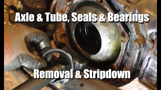 Axle & Tube, Seals & Bearings - Removal & Stripdown - VW Beetle Swingaxle Kafer Vosvos Bug Fuschina