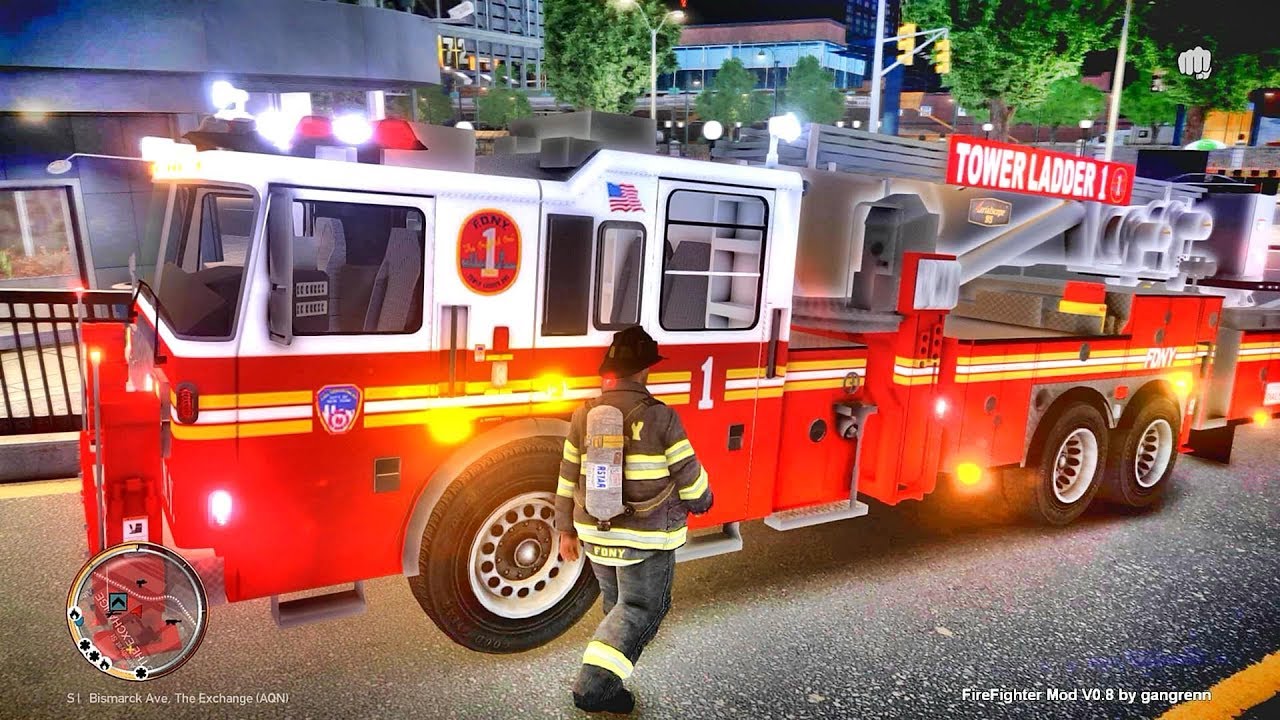 Grand Theft Auto IV - FDLC/FDNY - 51St day with the fire department! 