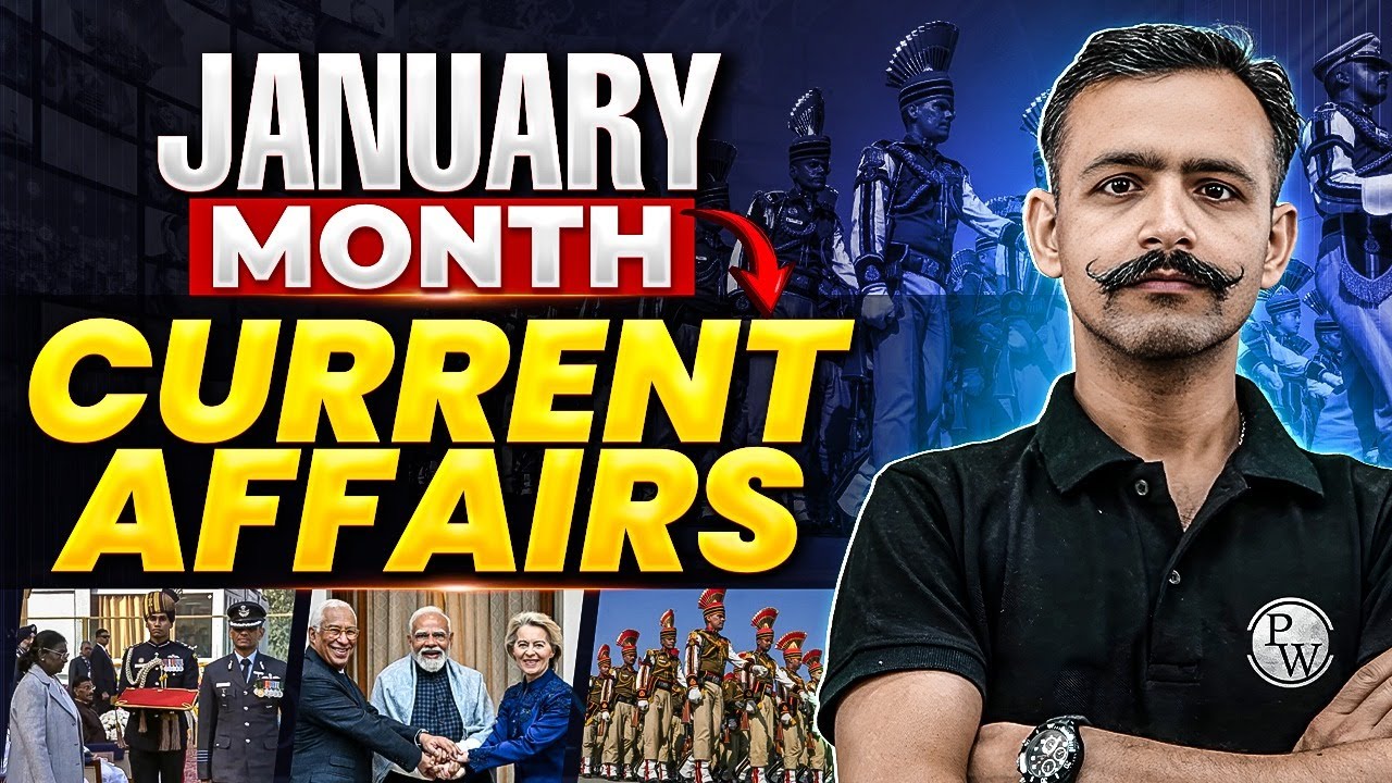 NDA 2026: JANUARY Current Affairs 2026 for NDA 1 2026 📰 Monthly Current ...