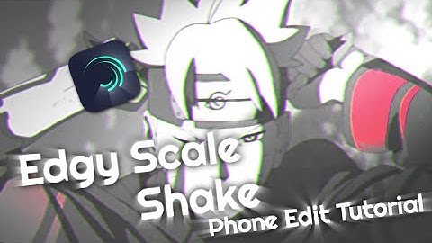AMV - Tutorial Edgy Scale Shake | Alight Motion | Simple!!