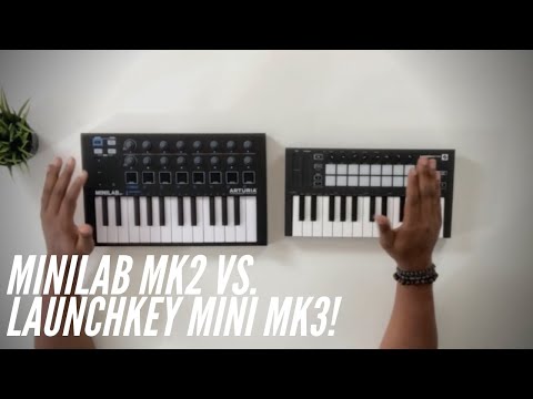 Arturia MiniLab MKII Vs Novation Launchkey Mini MK3! - YouTube