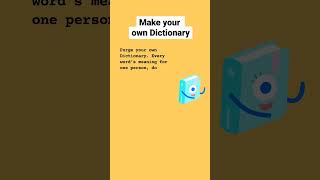 Make your Own Dictionary | #Shorts