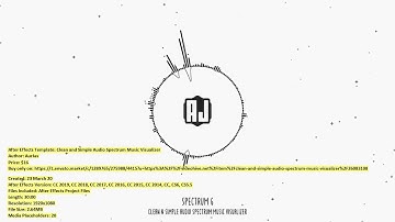 Clean and Simple Audio Spectrum | After Effects Template | VideoHive 26083108