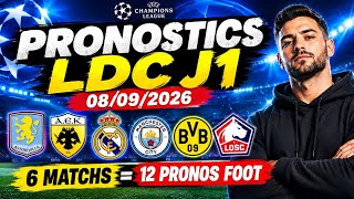 Pronostics Ligue Des Champions Journée 1 | Mardi 8 septembre : Lille, Real Madrid, Man City...