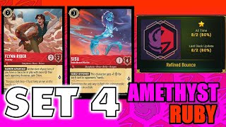lorcana best ruby cards Ravensburger Disney TCG: Shimmering Skies - Amethyst & Single-Player Starter Deck | Engaging Gameplay | Over 200 Original Disney Artworks Best Ruby Cards in Fabled