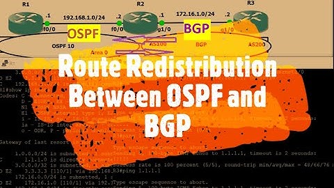 How to do route redistribution between OSPF and BGP  || CCNP_Routing