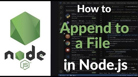 How to Append to a File in Node.js | Add Data Without Overwriting Using File System Module 2025