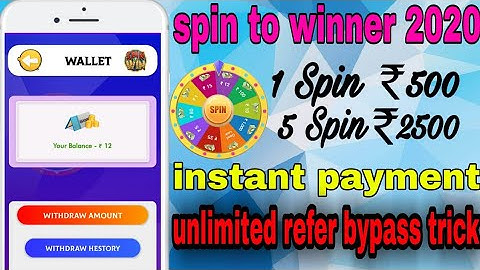 😱 Refer bypass trick | Best Spin to Win App 2020 | Earn Free Paytm Cash | Without Investment | 🤑🤑🤑