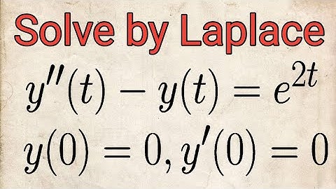 Solve differential equation by using Laplace transform: y"(t)-y(t)=e^(2t)||Laplace transform|| #ode