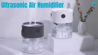2000ml USB / Wireless Ultrasonic Air Humidifier 4000mAh Rechargeable Portable