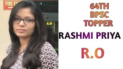 64TH BPSC TOPPER || RASHMI PRIYA || R.O || MOCK INTERVIEW