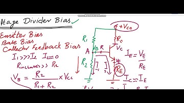 BJT Transistor Biasing Configuration: Voltage Divider Bias Explanation  #transistors