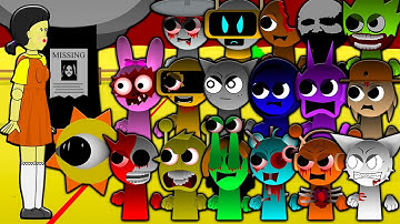 ALL HORROR INCREDIBOX SPRUNKI PLAY SQUID GAME! Cartoon Animation