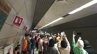 Metro'da Taraftar Coşkusu / Asmalı Tünel Pera / Galatasaray - Kasımpaşa Maçı Yolculuğu Resimi