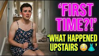 “My First Time Crossdressing… What Happened Upstairs 😳👗 Storytime”