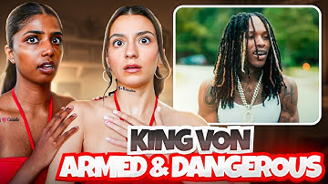 Canadian Girls React to King Von "Armed and Dangerous" 😳 This Was Scary #kingvon #drill #reaction