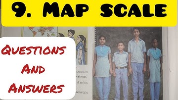 8th Std - Geography - Chapter 9 Map Scale questions and answers exercise - Maharashtra board