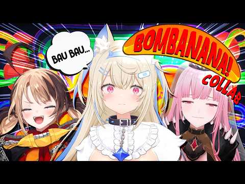 【BOMBANANA COLLAB】fluffy dog + reaper + gremlin solve puzzles 【FUWAMOCO POV】